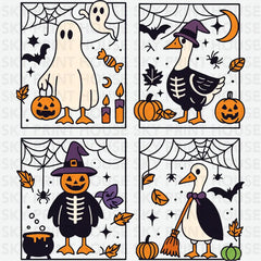 Funny Halloween Goose Squad- Ready to Press DTF Transfer