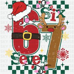 Funny Six Seven Meme Christmas - Christmas Ready to Press DTF Transfer