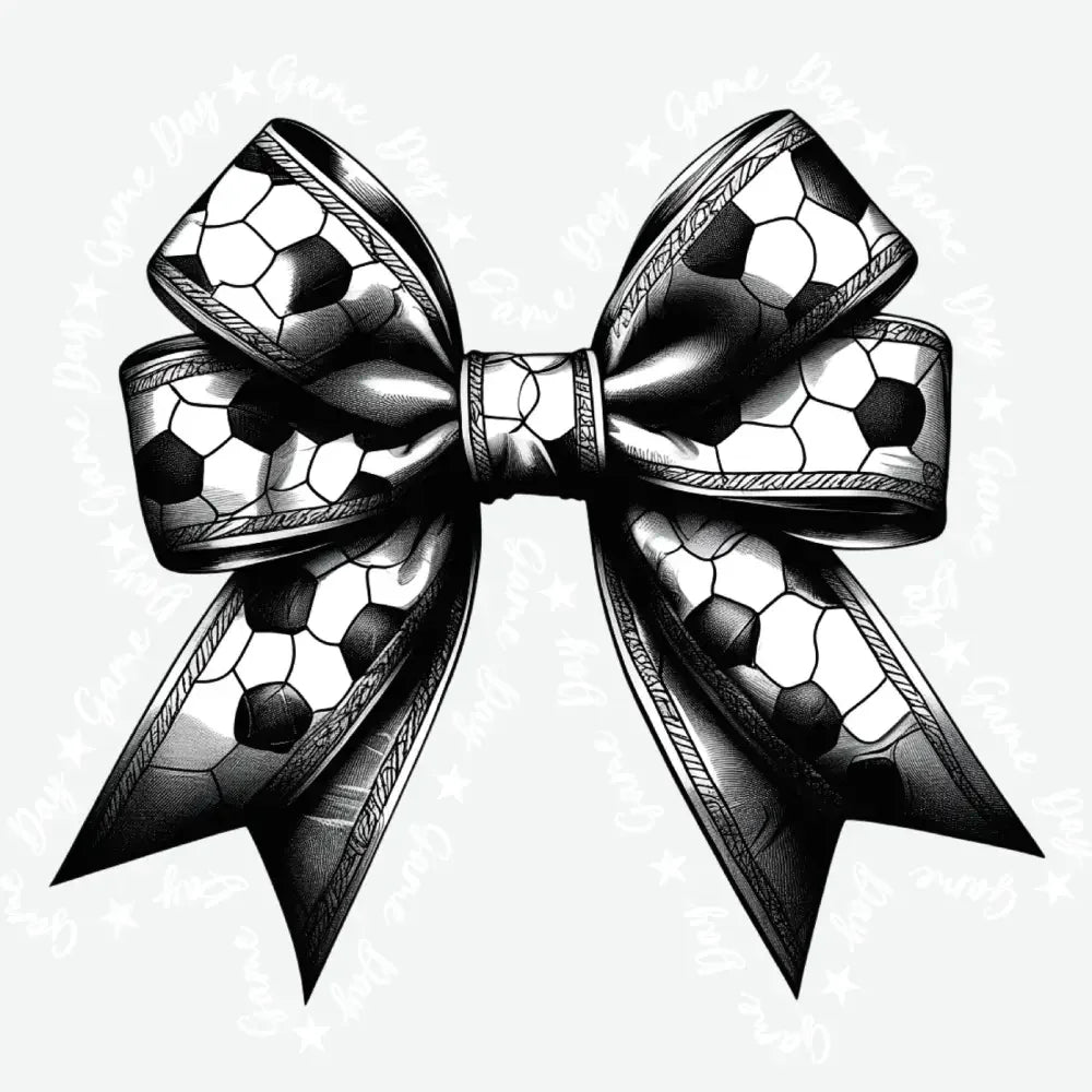 Game Day Soccer Coquette Bow Game Day Ready to Press DTF Transfer