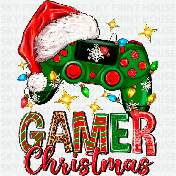 Gamer Christmas - Christmas Ready to Press DTF Transfer