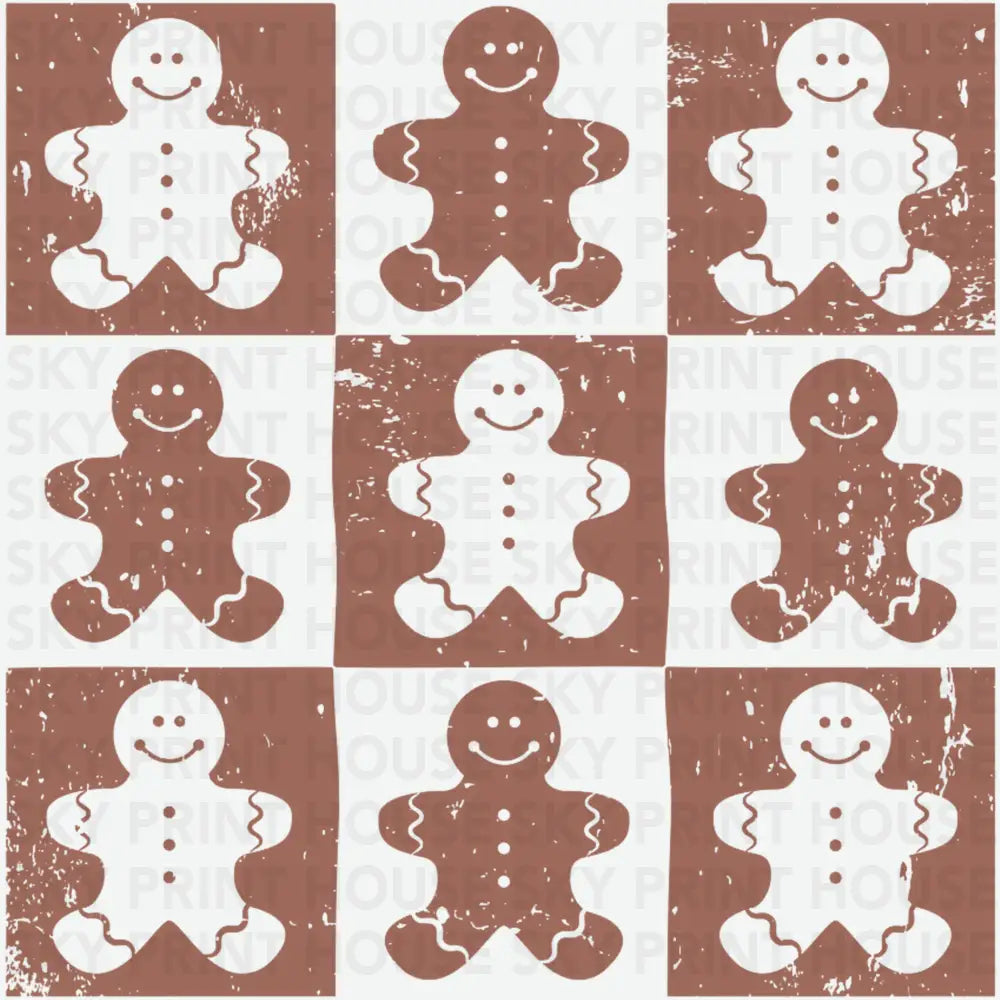 Gingerbread - Christmas Ready to Press DTF Transfer