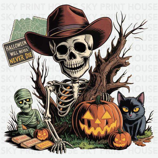 Halloween Will Never Never Die - Ready to Press DTF Transfer