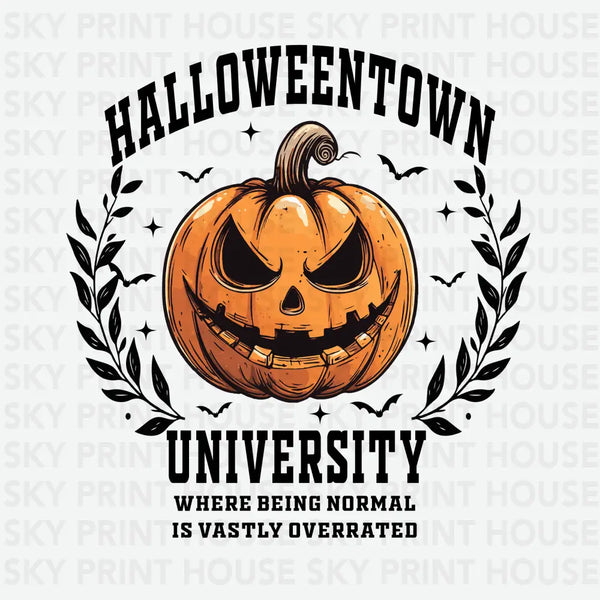 Halloweentown University Pumpkin - Halloween Ready to Press DTF Transfer