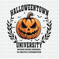Halloweentown University Pumpkin Halloween Ready to Press DTF Transfer