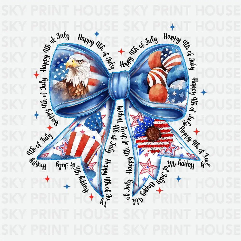 Happy 4th of July Coquette 4th of July Ready to Press DTF Transfer