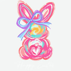 Happy Easter Bunny Easter Ready to Press DTF Transfer