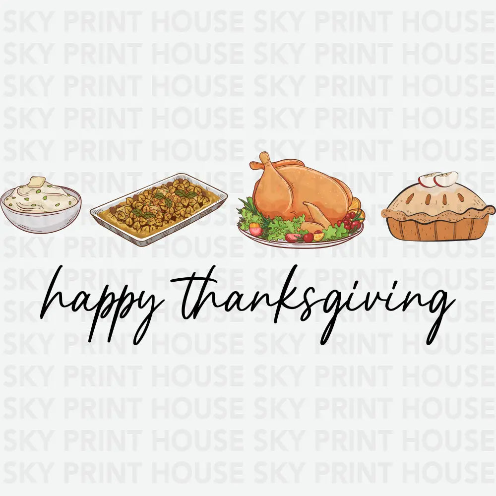 Happy Thanksgiving - Ready to Press DTF Transfer