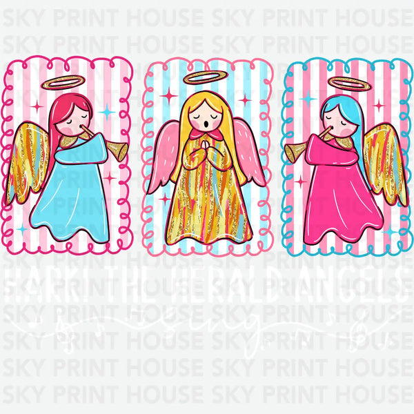 Hark The Herald Angels - Christmas Ready to Press DTF Transfer