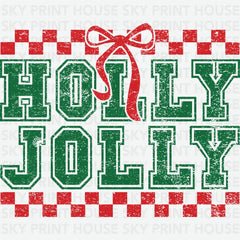 Holly Jolly - Christmas Ready to Press DTF Transfer
