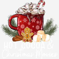 Hot Cocoa And Christmas Movies - Christmas Ready to Press DTF Transfer