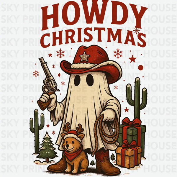 Howdy Christmas - Christmas Ready to Press DTF Transfer