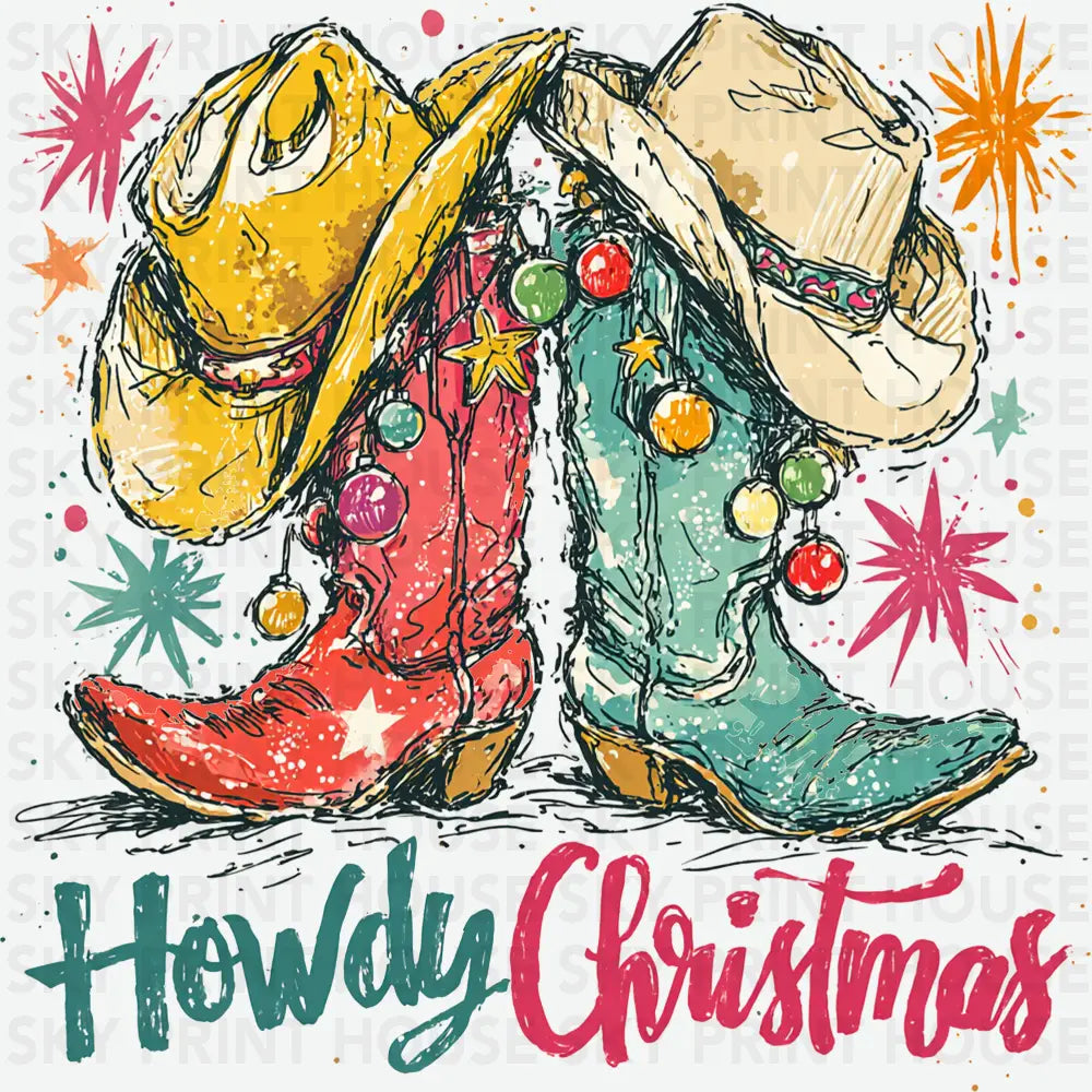 Howdy Christmas - Christmas Ready to Press DTF Transfer