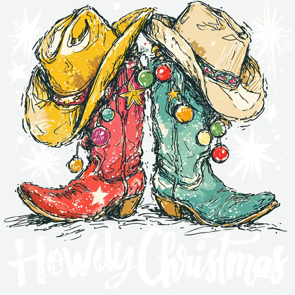 Howdy Christmas - Christmas Ready to Press DTF Transfer