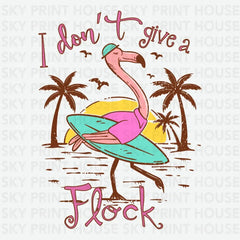 I Don’t Give a Fluck Funny Pelican Summer Ready to Press DTF Transfer