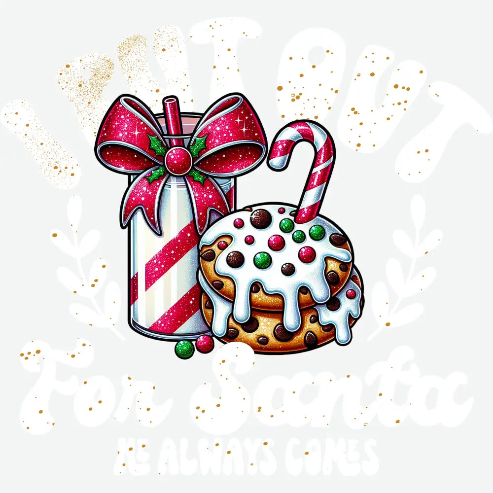 I Put Out For Santa He Always Comes - Christmas Ready to Press DTF Transfer