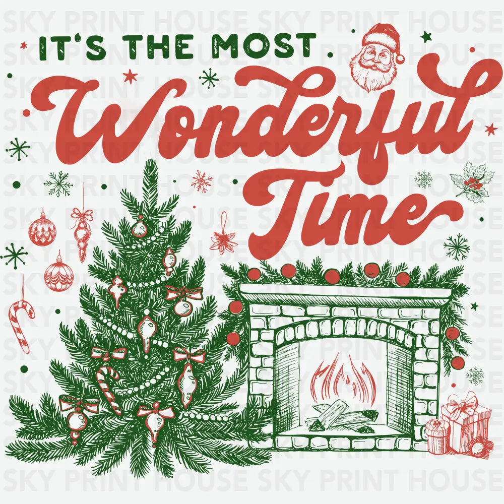 It’s The Most Wonderful Time - Christmas Ready to Press DTF Transfer