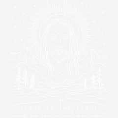 Jesus is the Light Religious Ready to Press DTF Transfer