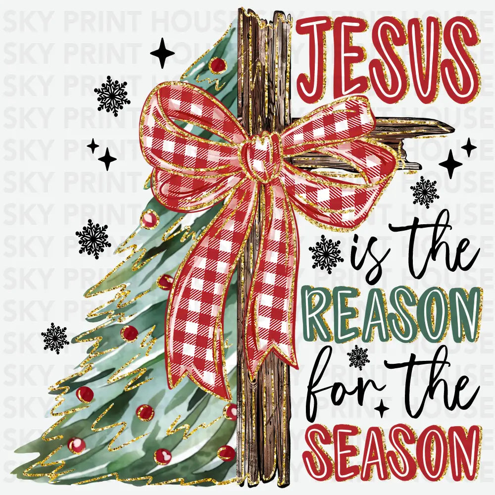 Jesus Is the Reason for the Season - Christmas Ready to Press DTF Transfer