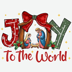 Jesus Joy To The World - Christmas Ready to Press DTF Transfer