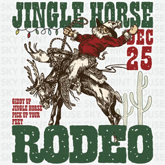Jingle Horse Rodeo - Christmas Ready to Press DTF Transfer