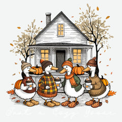 Just A Cozy Goose Fall Ready to Press DTF Transfer