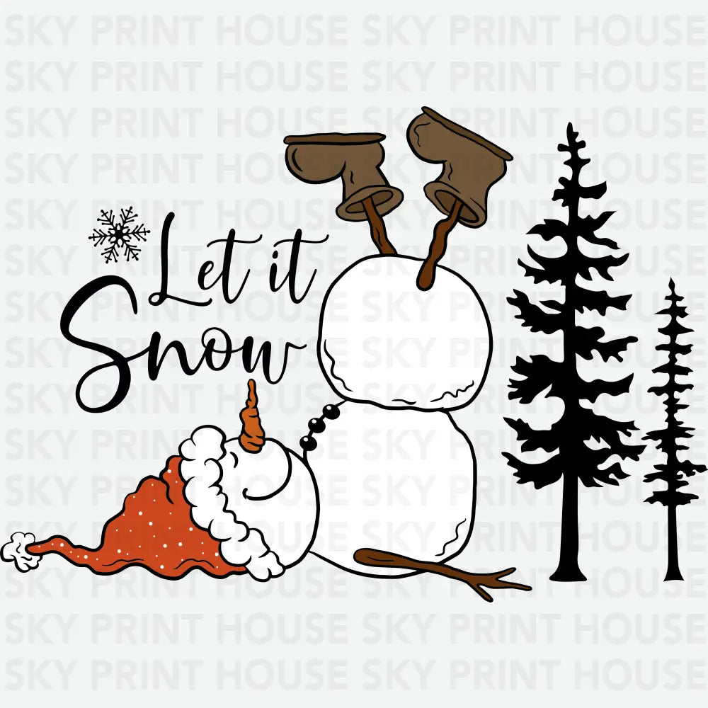 Let It Snow - Christmas Ready to Press DTF Transfer