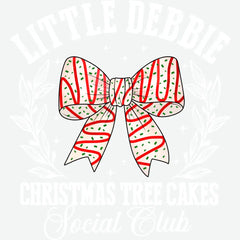 Little Debbie Christmas Tree Cake Social Club - Christmas Ready to Press DTF Transfer