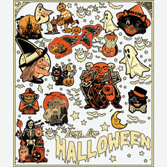 Long Live Halloween – Vintage Spooky Collage - Ready to Press DTF Transfer
