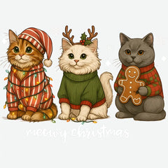 Meowy Christmas - Christmas Ready to Press DTF Transfer