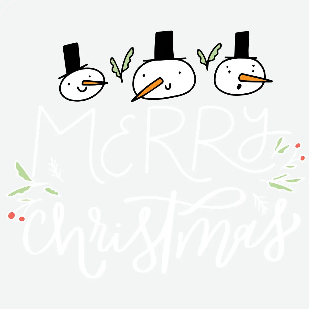 Merry Christmas Hand Lettered - Christmas Ready to Press DTF Transfer