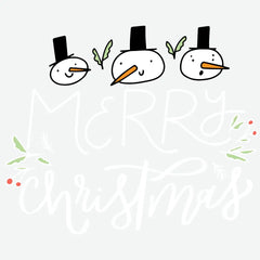 Merry Christmas Hand Lettered - Christmas Ready to Press DTF Transfer