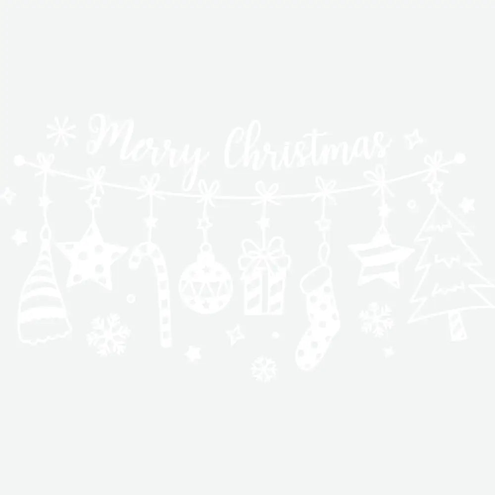 Merry Christmas Hanging - Christmas Ready to Press DTF Transfer