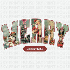 Merry Christmas Letter - Christmas Ready to Press DTF Transfer
