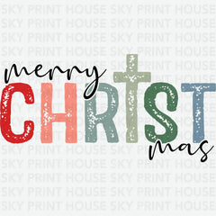 Merry Christmas - Christmas Ready to Press DTF Transfer