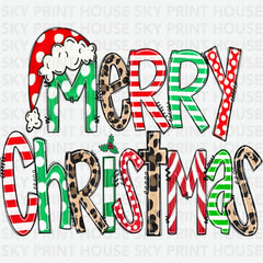 Merry Christmas - Christmas Ready to Press DTF Transfer