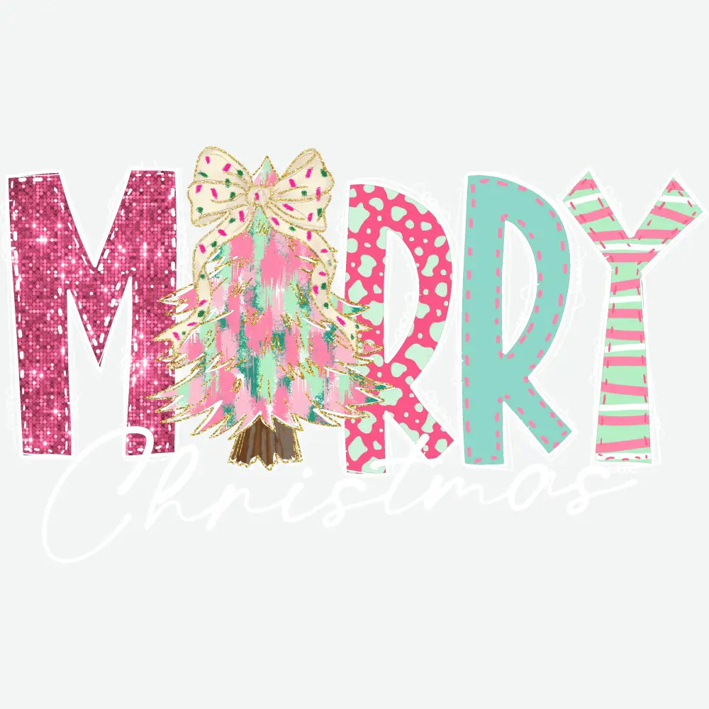 Merry Christmas - Christmas Ready to Press DTF Transfer