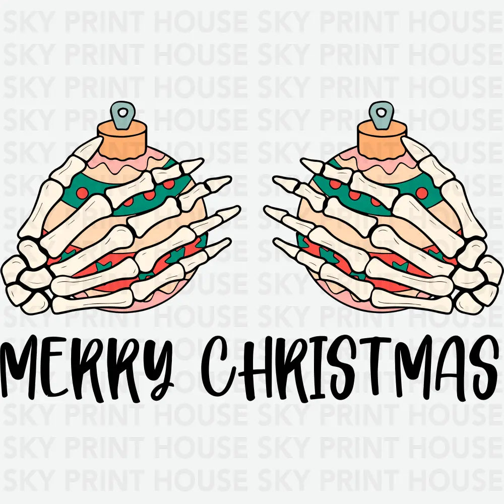 Merry Christmas - Christmas Ready to Press DTF Transfer