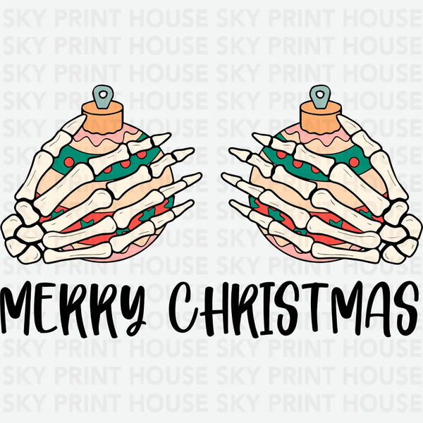 Merry Christmas - Christmas Ready to Press DTF Transfer