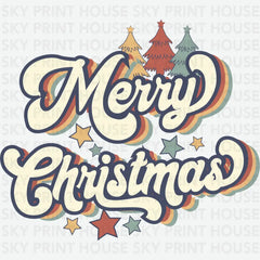 Merry Christmas - Christmas Ready to Press DTF Transfer