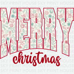 Merry Christmas - Christmas Ready to Press DTF Transfer
