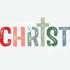 Merry Christmas - Christmas Ready to Press DTF Transfer