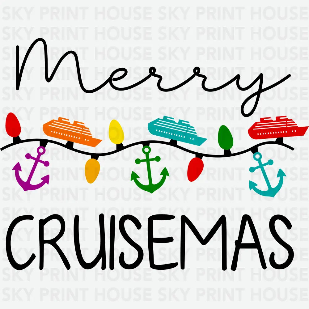 Merry Cruisemas – Christmas Design Ready to Press DTF Transfer