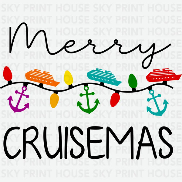 Merry Cruisemas  – Christmas Design Ready to Press DTF Transfer