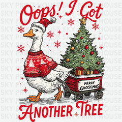 Merry Goosemas – Funny Christmas Goose - Ready to Press DTF Transfer