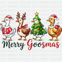Merry Goosmas - Christmas Ready to Press DTF Transfer