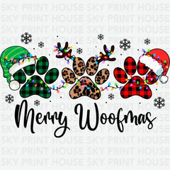 Merry Woofmas - Christmas Ready to Press DTF Transfer