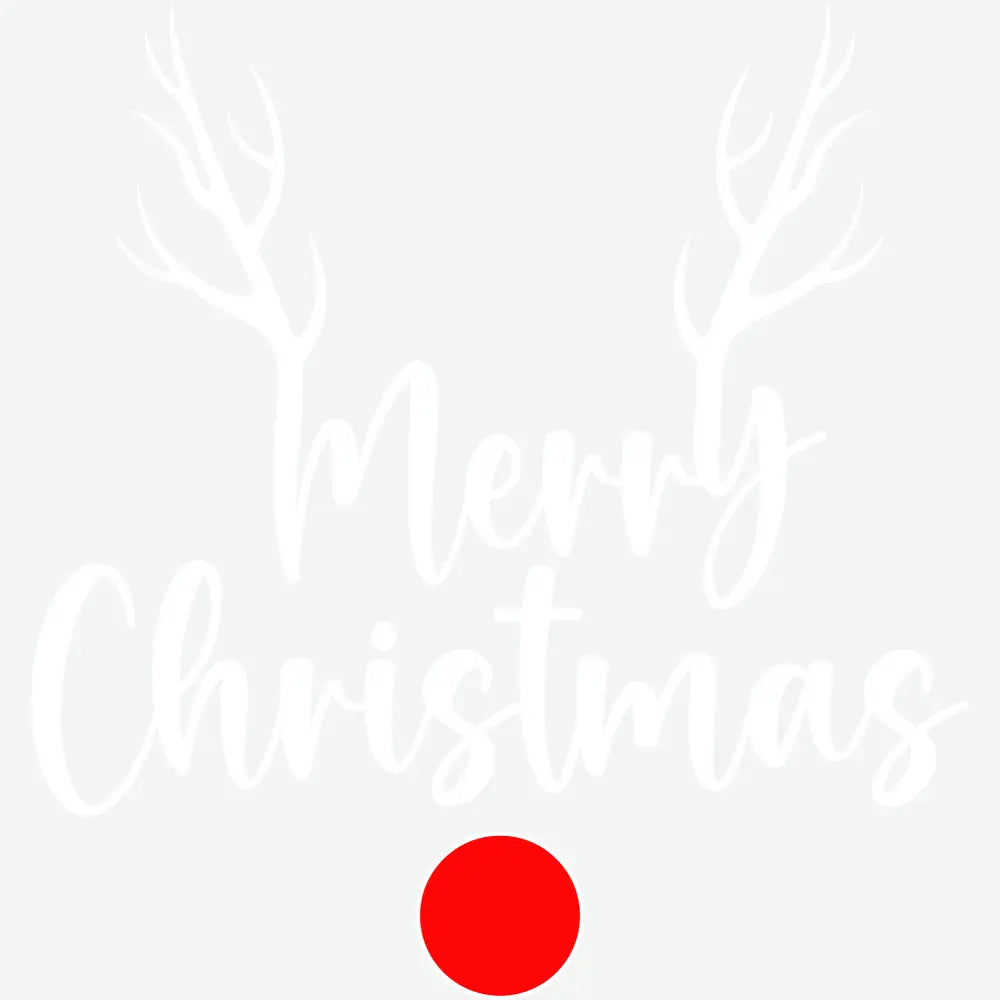 Minimal Rudolph Merry Christmas - Christmas Ready to Press DTF Transfer