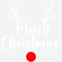 Minimal Rudolph Merry Christmas - Christmas Ready to Press DTF Transfer