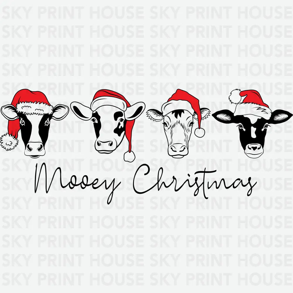 Mooey Christmas - Christmas Ready to Press DTF Transfer