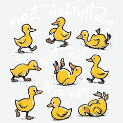 Most Definitely Not All in A Row Ducks Funny Ready to Press DTF Transfer